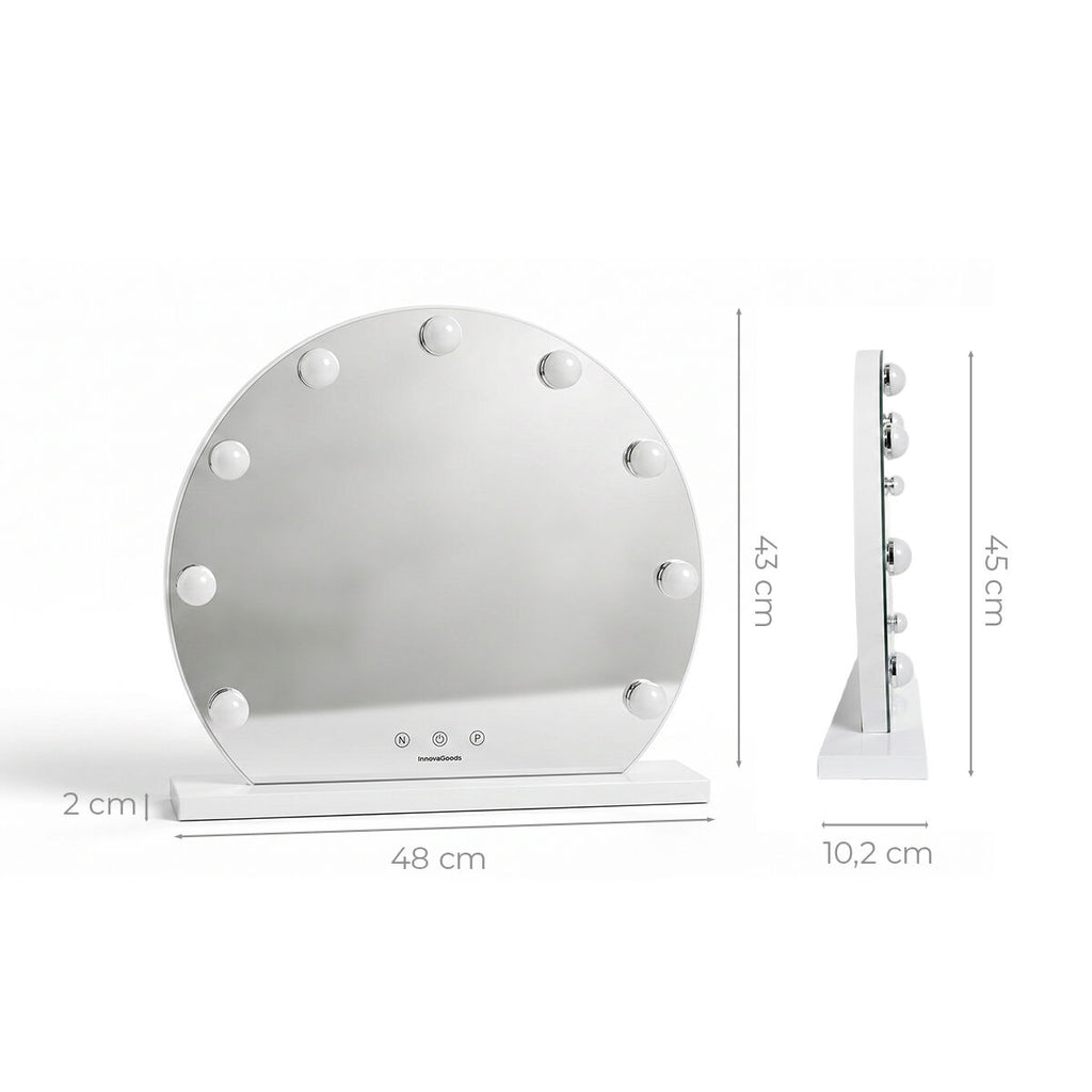 Miroir Hollywood rond Gloette 9 LED – vue 6